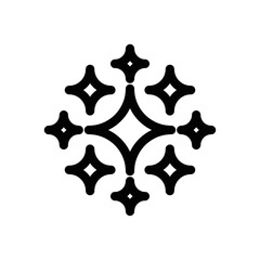 sparkle stars icon line vector eps