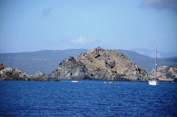 Fototapeta na wymiar Corse: Croisière aux Iles Sanguinaires (région d’Ajaccio)