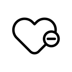 heart, love icon line vector eps