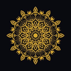 Mandalas with black and white for coloring books. Decorative round ornaments.	
