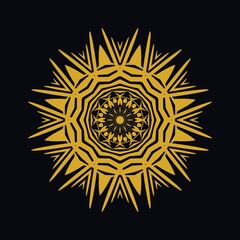 Mandalas with black and white for coloring books. Decorative round ornaments.	
