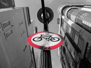 No cycling in the city