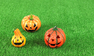 Obraz premium ハロウィーンカボチャの顔