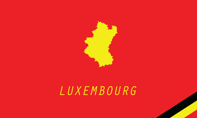 Luxembourg map Belgium province vector illustration