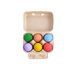 easter eggs isolated on white