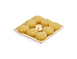 Mung bean cake (lvdougao) is a traditional and popular Chinese dessert in summer. In traditional Chinese medicine, mung beans have a cold property, help to protect body from hot temperature in summer