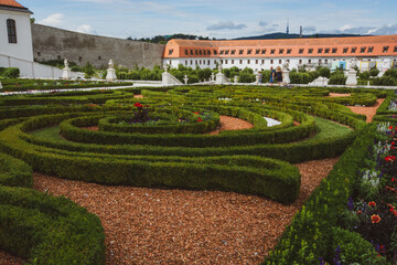 BRATISLAVA, SLOVAKIA - 2020 - The baroque garden of Bratislava Castle