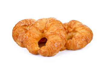 Croissant isolated on white background