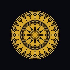 Mandalas with black and white for coloring books. Decorative round ornaments.	
