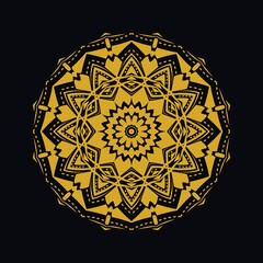Mandalas with black and white for coloring books. Decorative round ornaments.	
