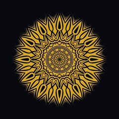 Mandalas with black and white for coloring books. Decorative round ornaments.	
