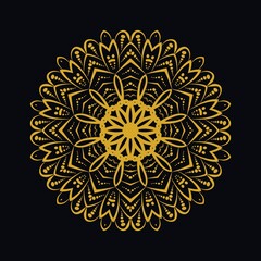 Mandalas with black and white for coloring books. Decorative round ornaments.	
