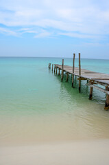 Obraz premium The view of the Long beach and the sea on Koh Rong island in Cambodia