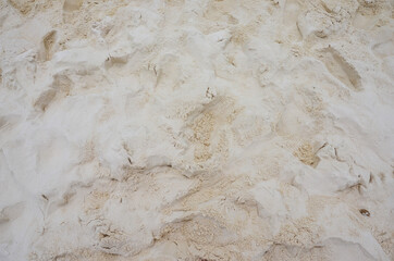 The view of the beach and sand on Koh Rong island in Cambodia
