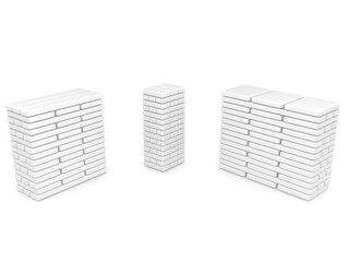 3D box on white background