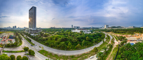 Aerial Panorama_Kuala Lumpur_Malaysia_Cyberjaya_Day