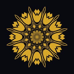 Mandalas with black and white for coloring books. Decorative round ornaments.	
