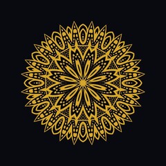 Mandalas with black and white for coloring books. Decorative round ornaments.	
