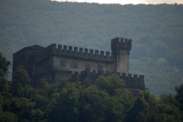 Burg Montebello in Bellinzona in der Schweiz 30.7.2020