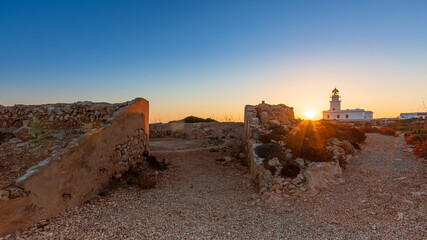 Fortificación defensiva faro de Cavalleria Menorca