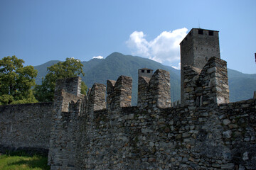 Castlegrande in Bellinzona in der Schweiz 30.7.2020