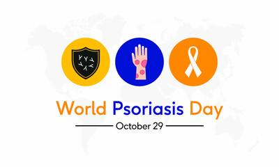 Vector illustration on the theme of World Psoriasis day observed each year on October 29th across the globe.