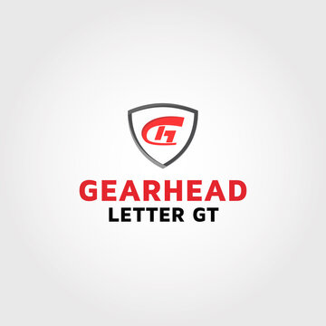 Initial GT, Letter TG with security Logo images, Stock Photos & Vectors