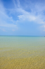 The view of the Pagoda beach and the sea on Koh Rong island in Cambodia