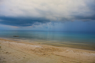 The view of the Pagoda beach and the sea on Koh Rong island in Cambodia
