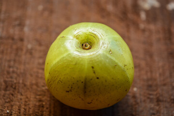 Gooseberry ripe green coloured