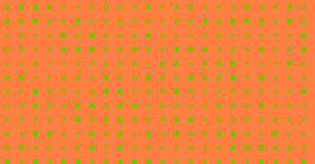 Abstract Color Halftone Dots generative art background illustration