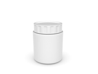 3d bottle mockup on white background