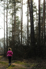 girl in forest
