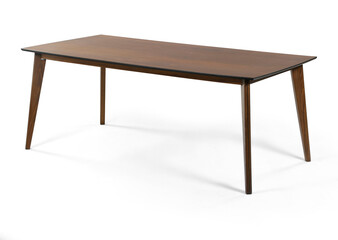 Fototapeta premium Single dining table on white background