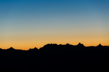 Alps profil sunrise