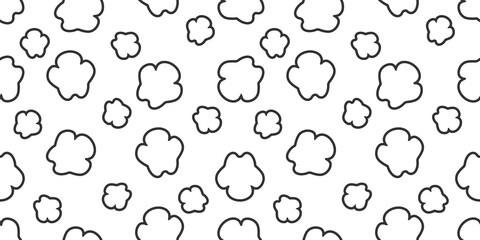 Obraz premium Rhino footprint seamless pattern, Rhino footprint on white background, Animal footprint icons. 