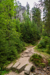 Adršpach-Teplice Rocks in northeastern Bohemia, Czech Republic.