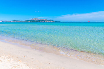 Fototapeta na wymiar Alcudia Beach, Mallorca, Spain