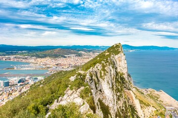 Fototapeta na wymiar View from Top of the Rock in Gibraltar
