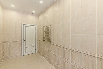 Russia, Moscow- February 15, 2020: interior room apartment modern bright cozy atmosphere. general cleaning, home decoration, preparation of house for sale