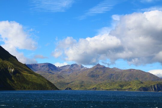 Alaska, Coast of Unalaska Island, Aleutian Islands, United States  