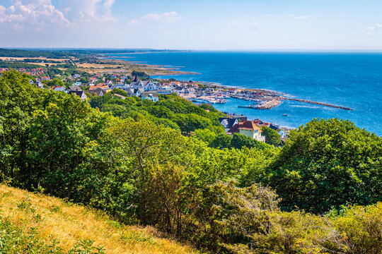 View of Mölle from Kullaberg Nature Reserve in Skåne, Sweden