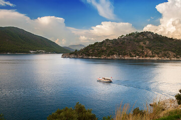 boat in Marmaris Bay, Turkey