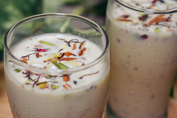 thai dessert with banana smoothie