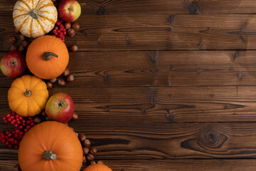 Autumn food background