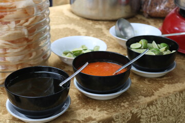 Various kinds of food on the table