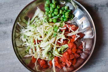 salad with vegetables