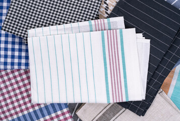 kitchen towel isolated on white background