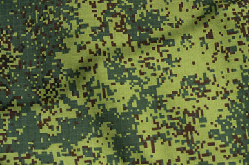 green camouflage military fabric, texture and background