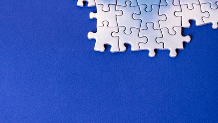 Business Teamwork Concept by Jigsaw Puzzle Pieces